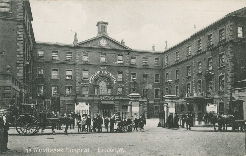 Het Middlesex Ziekenhuis, Londen, 1910 door English Photographer