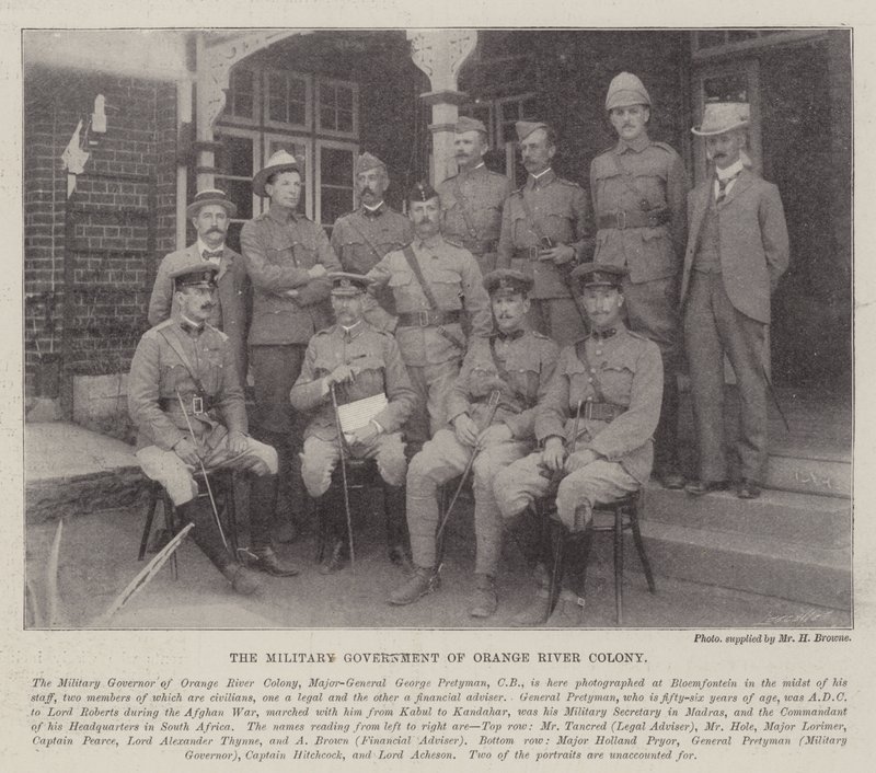 De militaire gouverneur van de Oranje Rivier Kolonie door English Photographer