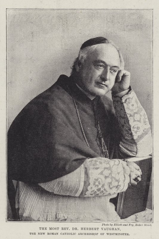 De Zeer Eerwaarde Dr Herbert Vaughan, de Nieuwe Rooms-Katholieke Aartsbisschop van Westminster door English Photographer