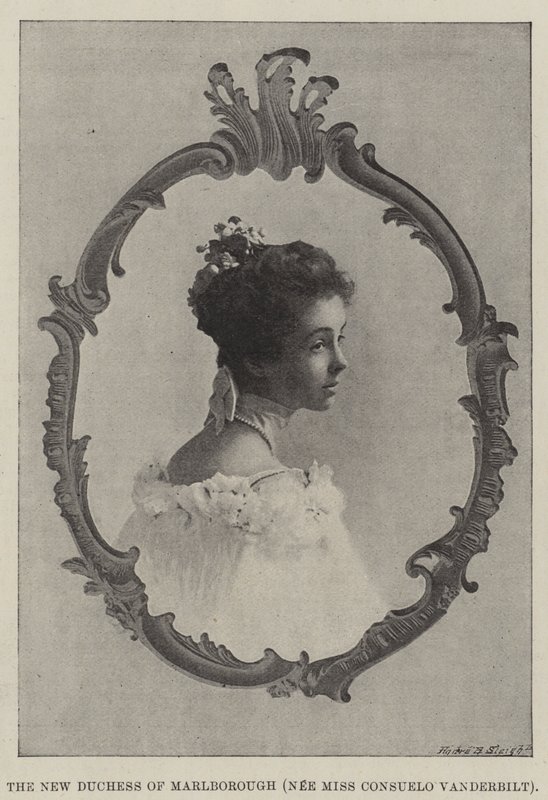 De nieuwe hertogin van Marlborough (geboren Miss Consuelo Vanderbilt) door English Photographer