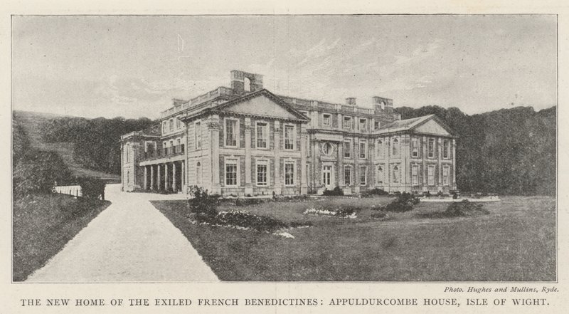 Het Nieuwe Huis van de Verbannen Franse Benedictijnen, Appuldurcombe House, Isle of Wight door English Photographer