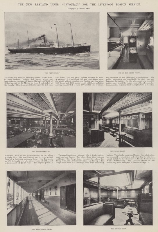 De Nieuwe Leyland Liner, Devonian, voor de Liverpool, Boston Dienst door English Photographer