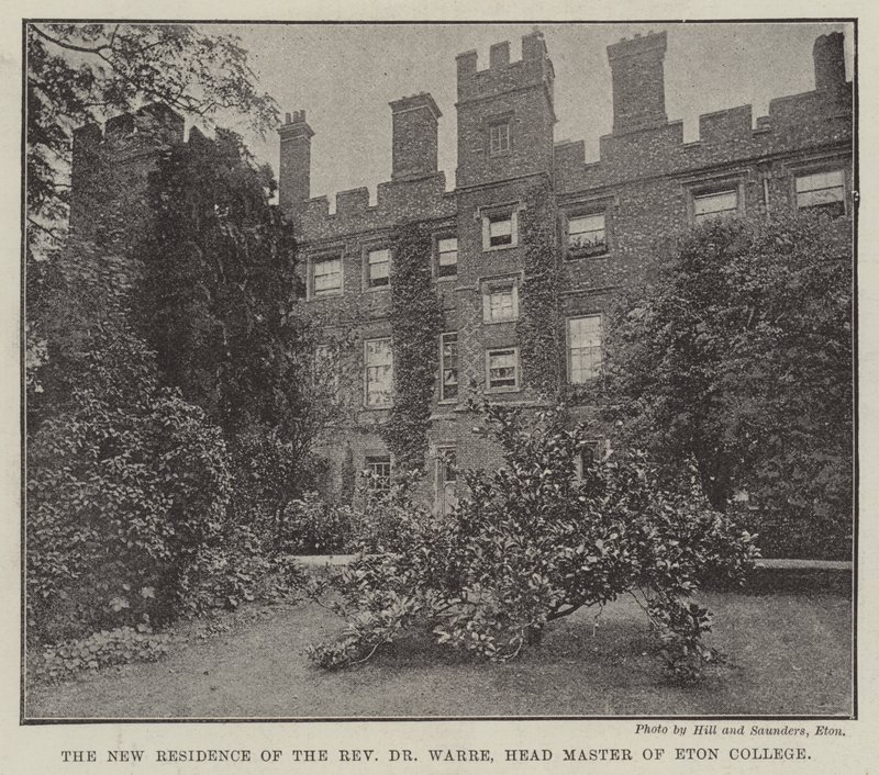 De Nieuwe Residentie van de Eerwaarde Dr. Warre, Hoofdmeester van Eton College door English Photographer