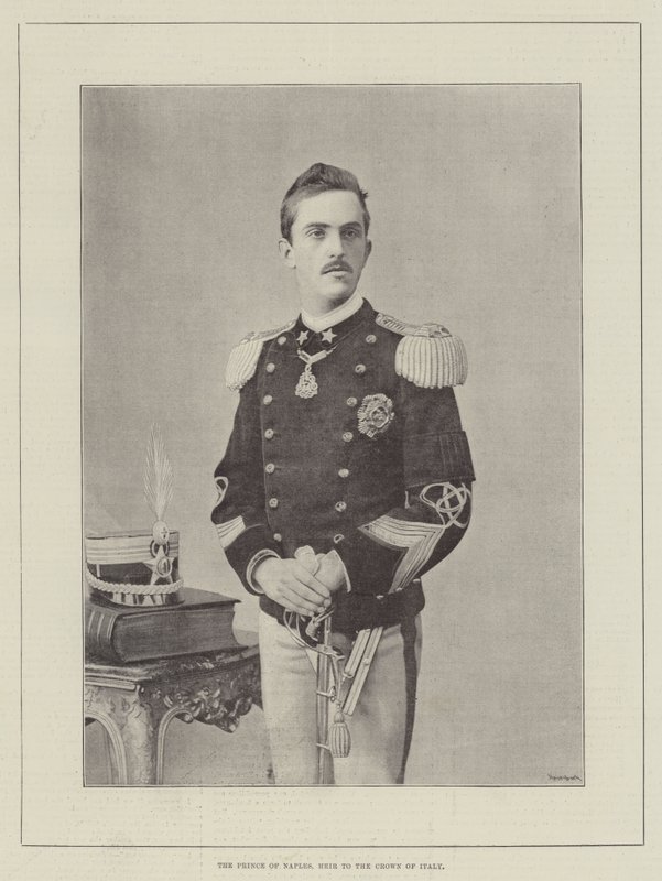 De Prins van Napels, Erfgenaam van de Kroon van Italië door English Photographer