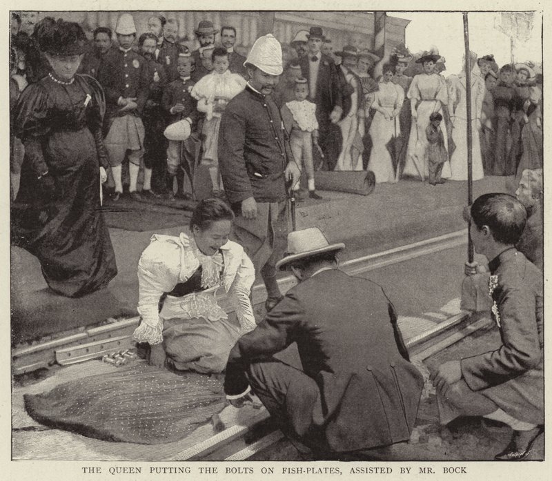 De Koningin die de Bouten op de Visplaten Zet, geholpen door de Heer Bock door English Photographer