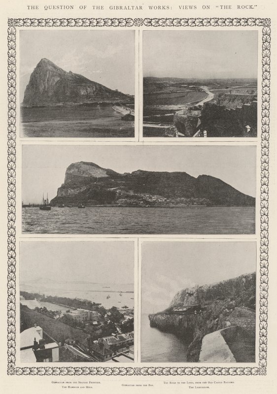 De Kwestie van de Gibraltar Werken, Uitzichten op De Rots door English Photographer