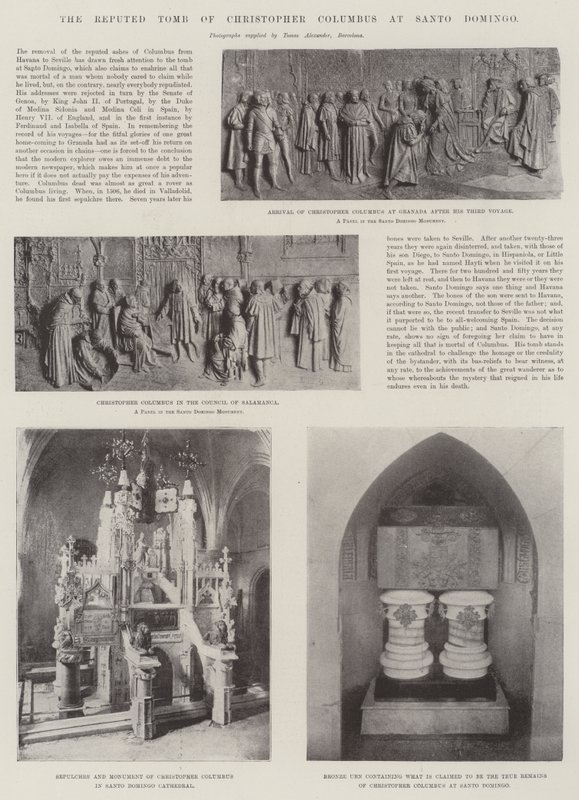 Het vermeende graf van Christopher Columbus in Santo Domingo door English Photographer