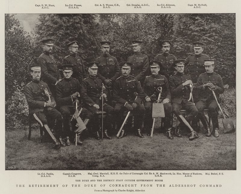 Het pensioen van de hertog van Connaught van het Aldershot-commando door English Photographer