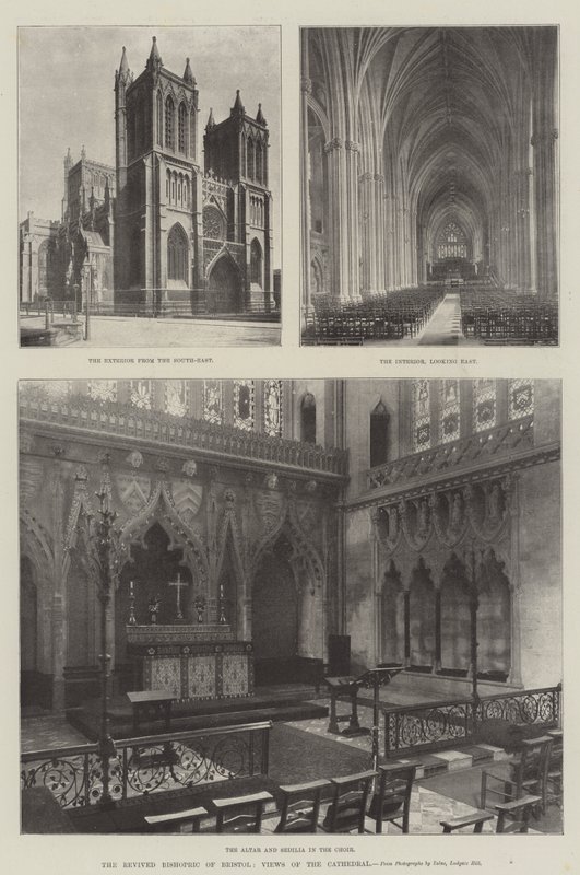 Het herleefde bisdom van Bristol, uitzichten op de kathedraal door English Photographer