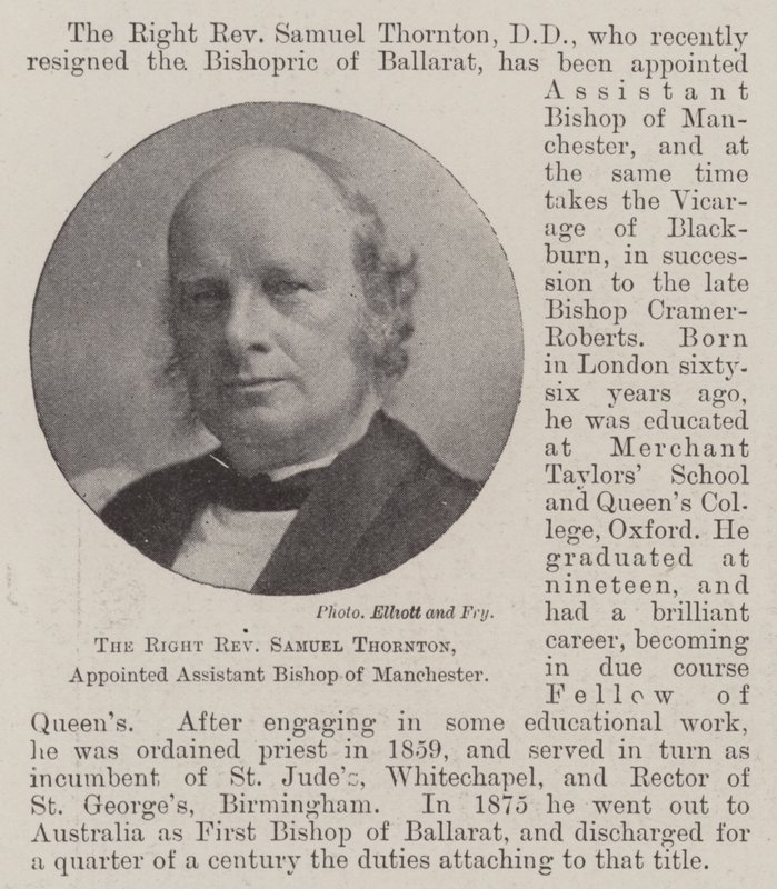 De Zeer Eerwaarde Samuel Thornton, Benoemd tot Assistent-Bisschop van Manchester door English Photographer