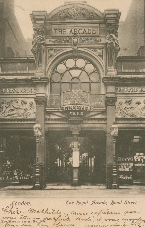 The Royal Arcade, Bond Street door English Photographer