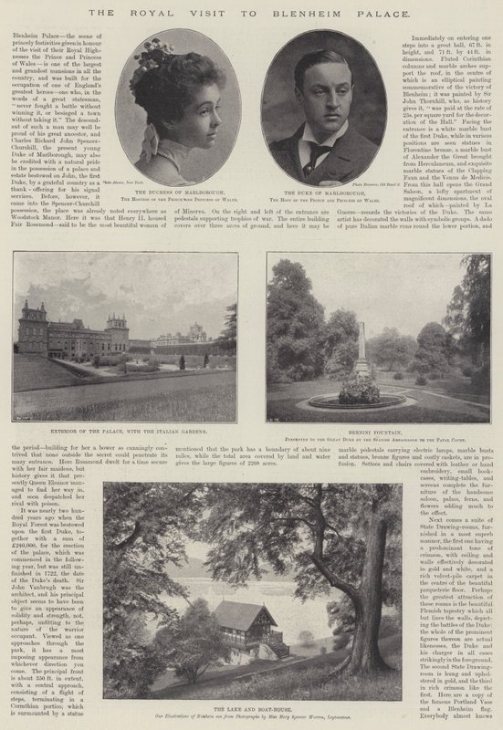 Het Koninklijk Bezoek aan Blenheim Palace, 28 november 1896 door English Photographer