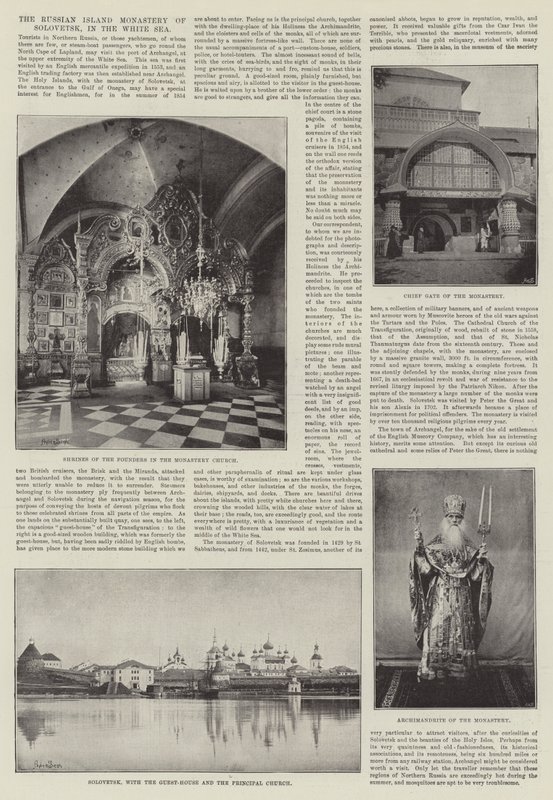 Het Russische eilandklooster van Solovetsk, in de Witte Zee door English Photographer