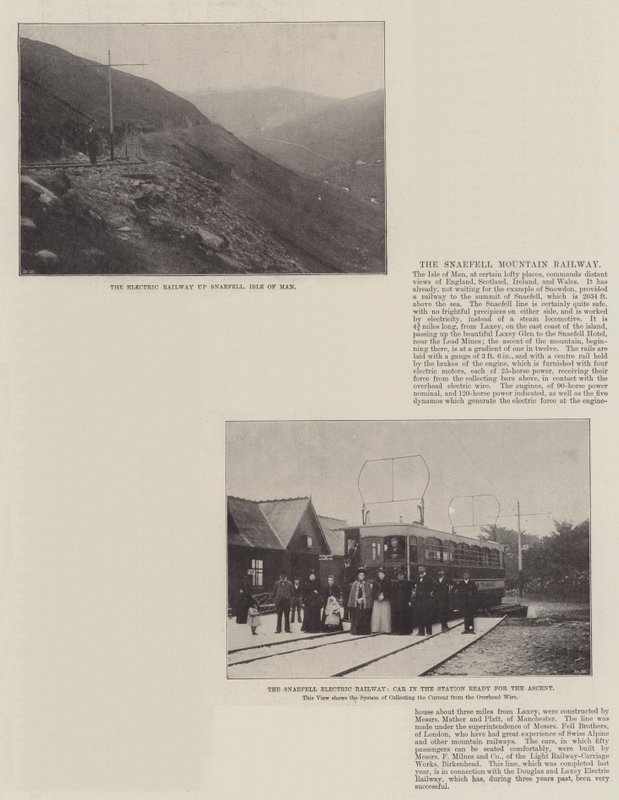 De Snaefell-bergspoorweg door English Photographer