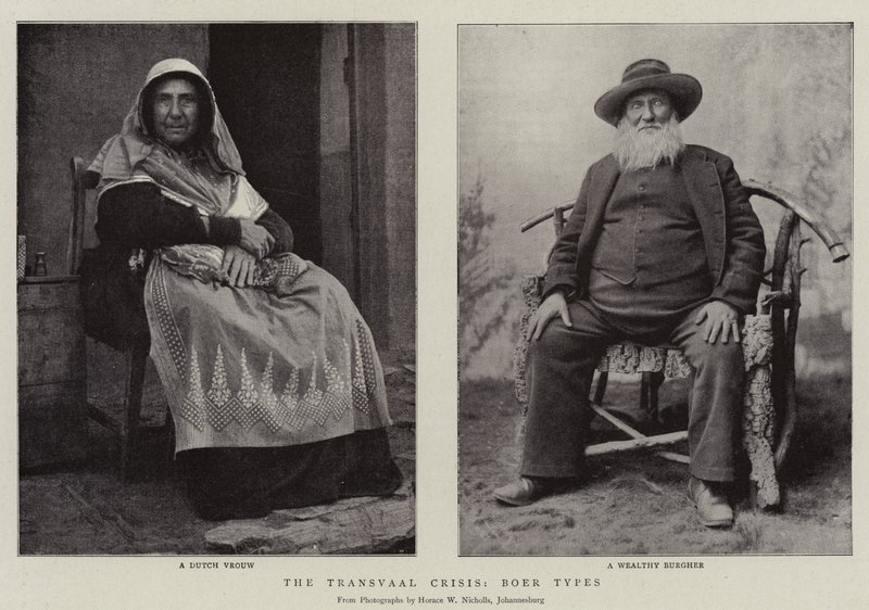 De Transvaal-crisis, Boertypes door English Photographer