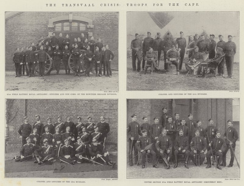 De Transvaal-crisis, troepen voor de Kaap door English Photographer