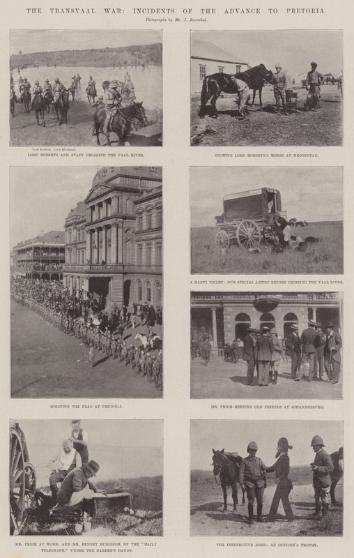 De Transvaal-oorlog, incidenten van de opmars naar Pretoria door English Photographer