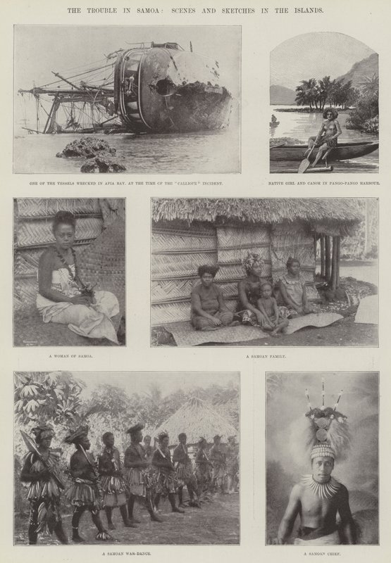 De problemen in Samoa, scènes en schetsen op de eilanden door English Photographer