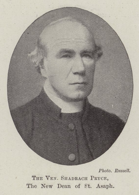 De eerwaarde Shadrach Pryce, de nieuwe decaan van St Asaph door English Photographer