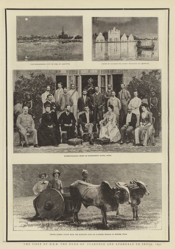 Het Bezoek van ZKH de Hertog van Clarence en Avondale aan India, 1890 door English Photographer