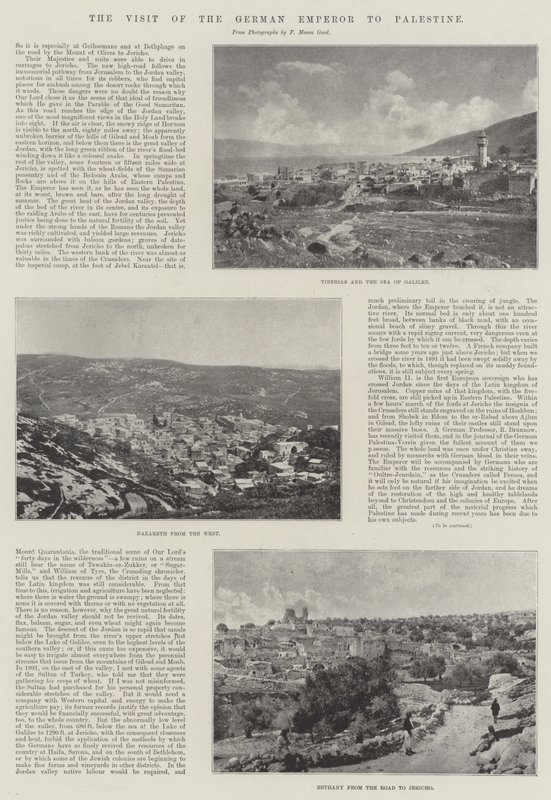 Het bezoek van de Duitse keizer aan Palestina door English Photographer