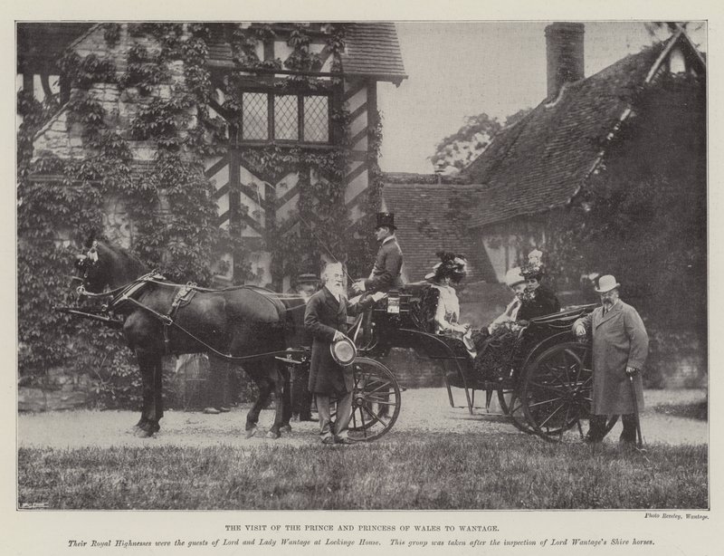Het bezoek van de prins en prinses van Wales aan Wantage door English Photographer