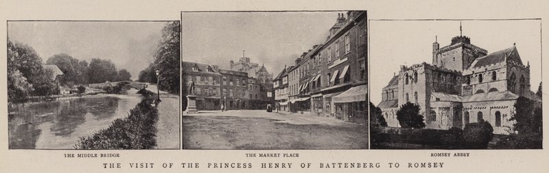 Het bezoek van prinses Henry van Battenberg aan Romsey door English Photographer