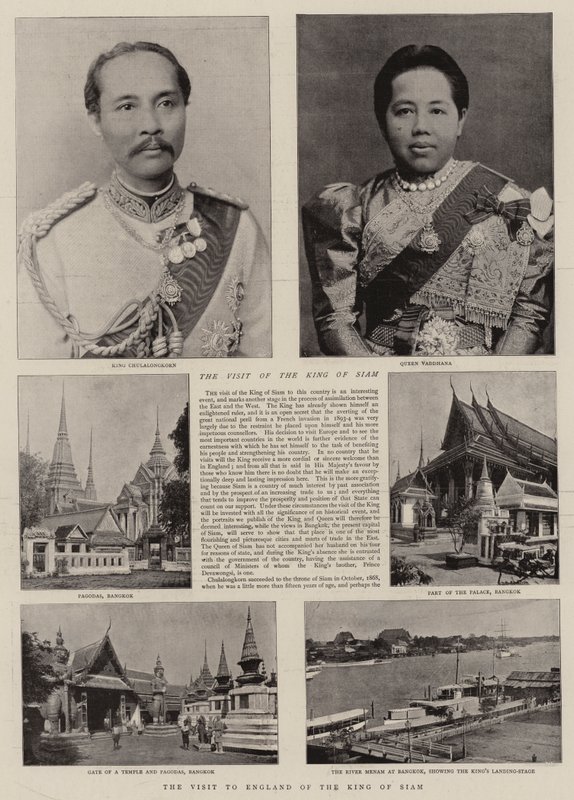 Het bezoek aan Engeland van de koning van Siam door English Photographer