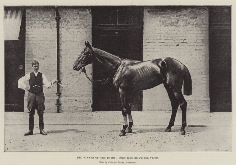 De Winnaar van de Derby, Lord Roseberys Sir Visto door English Photographer
