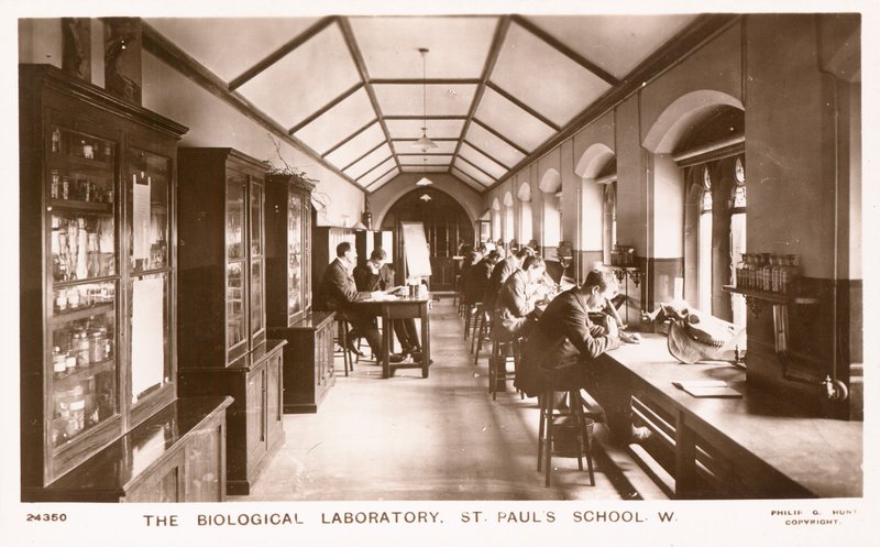 Het biologisch laboratorium van St Pauls School door English Photographer
