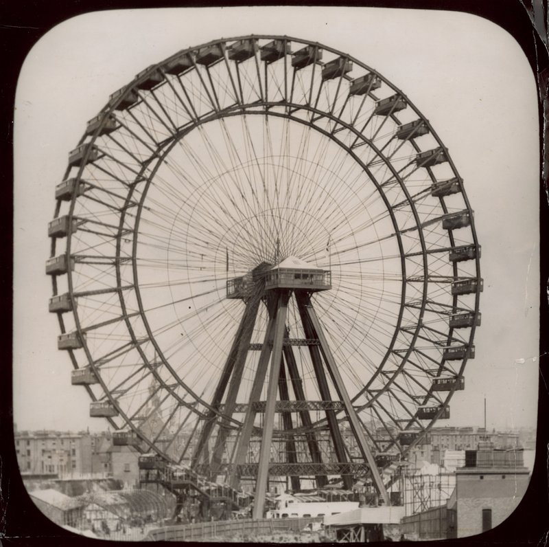 Het grote wiel bij Earls Court, Londen door English Photographer