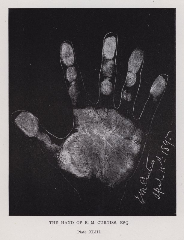 De hand van E. M. Curtiss door English Photographer