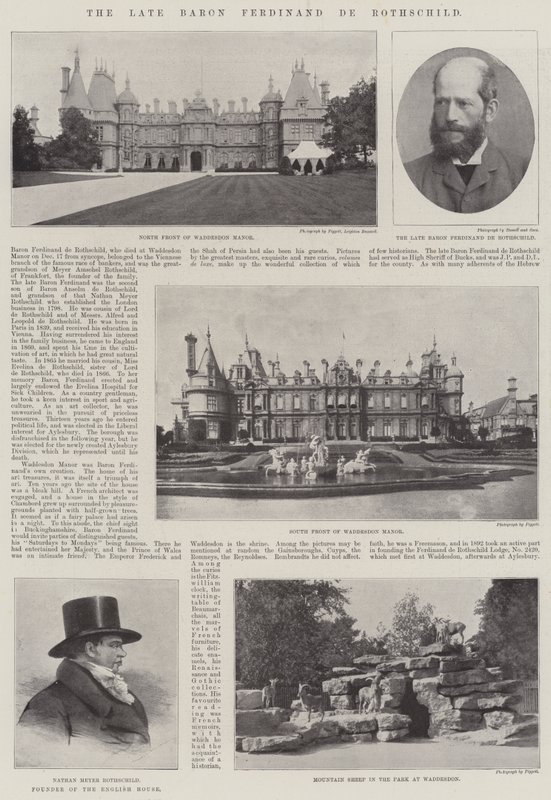 Wijlen Baron Ferdinand de Rothschild door English Photographer