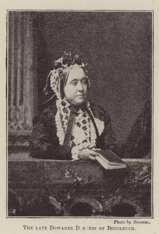De overleden Dowager Hertogin van Buccleuch door English Photographer