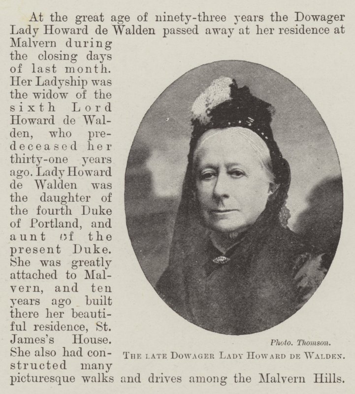 De overleden Douairière Lady Howard de Walden door English Photographer