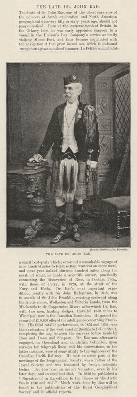 De wijlen Dr. John Rae door English Photographer