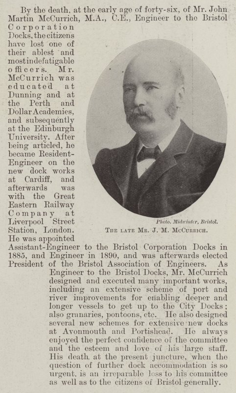 De overleden Mr J M McCurrich door English Photographer