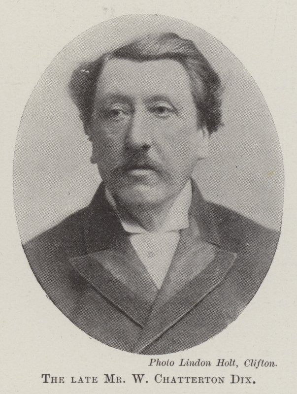 De overleden Mr W Chatterton Dix door English Photographer