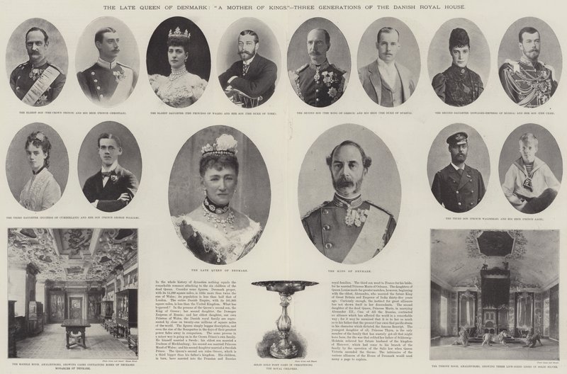 De overleden Koningin van Denemarken, Een Moeder van Koningen, Drie Generaties van het Deense Koninklijk Huis door English Photographer