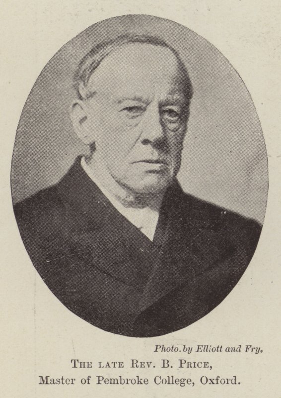 De wijlen Eerwaarde B Price, Meester van Pembroke College, Oxford door English Photographer