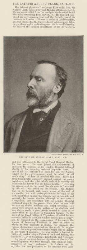 Wijlen Sir Andrew Clark, Baronet, MD door English Photographer