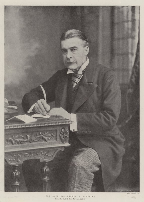 De overleden Sir Arthur S Sullivan door English Photographer