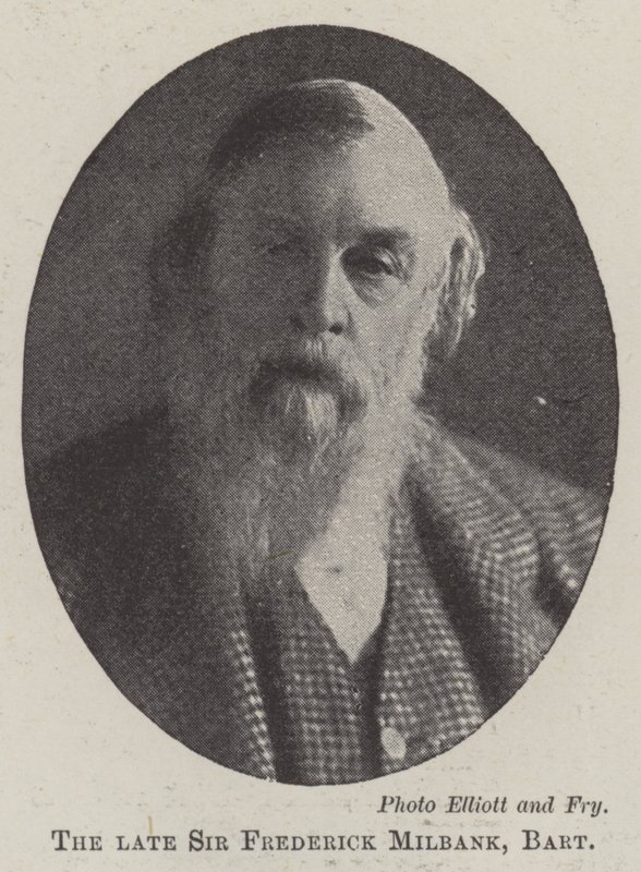 De overleden Sir Frederick Milbank, baronet door English Photographer