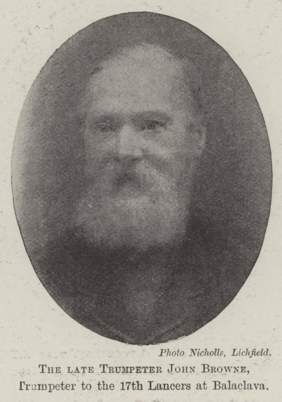 Wijlen Trompetter John Browne, Trompetter van de 17e Lancers bij Balaclava door English Photographer