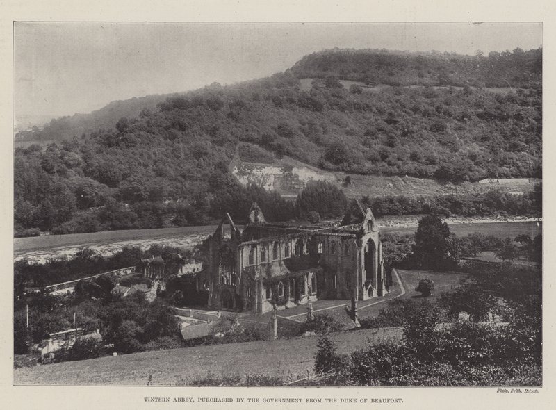 Tintern Abbey, gekocht door de regering van de hertog van Beaufort door English Photographer