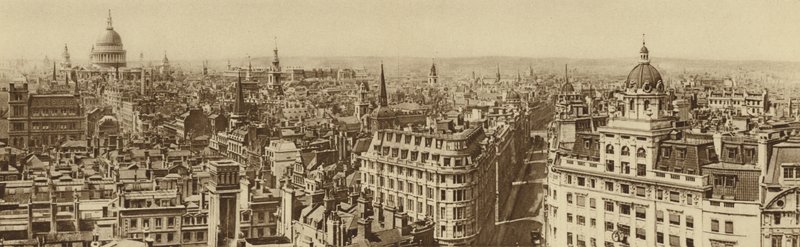 Uitzicht op Londen vanaf de top van het Monument door English Photographer