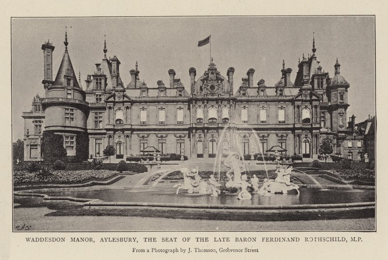 Waddesdon Manor, Aylesbury, de zetel van de overleden Baron Ferdinand Rothschild, MP door English Photographer