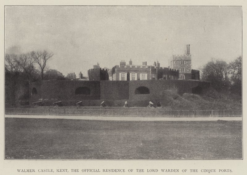 Walmer Castle, Kent, de officiële residentie van de Lord Warden van de Cinque Ports door English Photographer