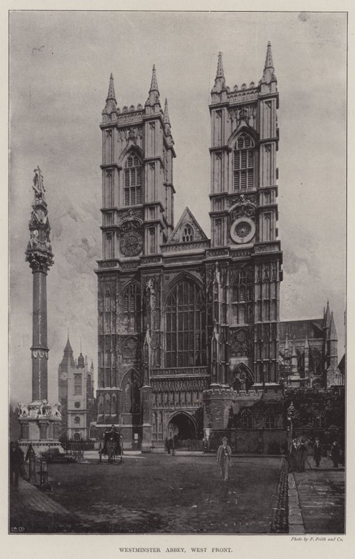Westminster Abbey, westelijke voorkant door English Photographer