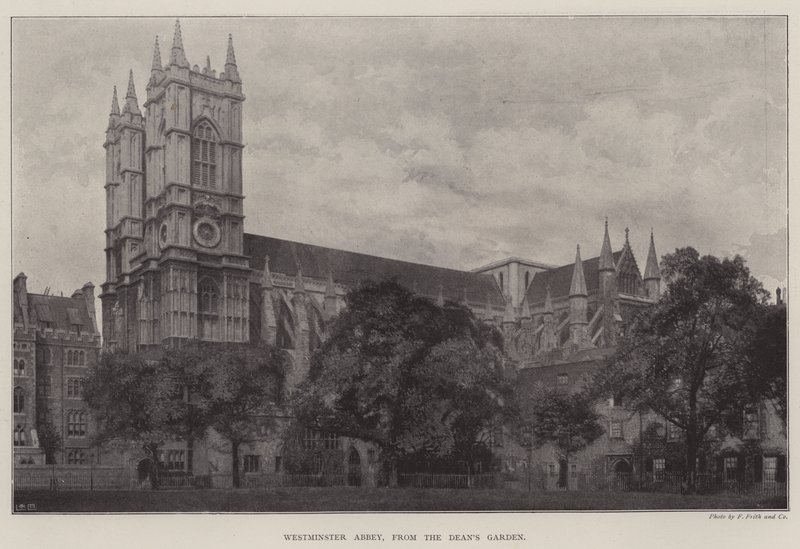 Westminster Abbey, vanuit de tuin van de deken door English Photographer